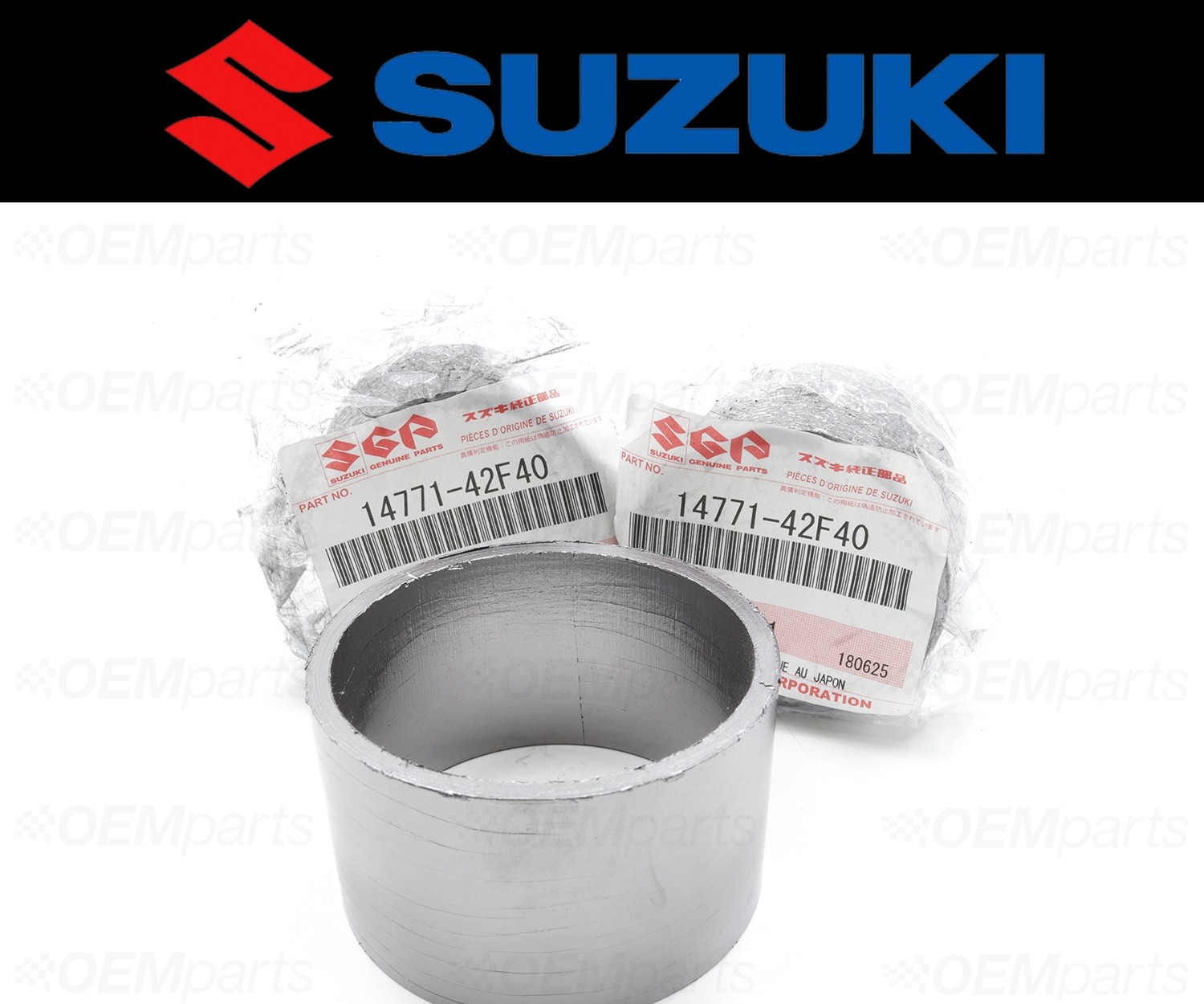 Set of (3) Suzuki DL1000 V-Strom Exhaust Muffler Silencer Pipe Connector Gasket