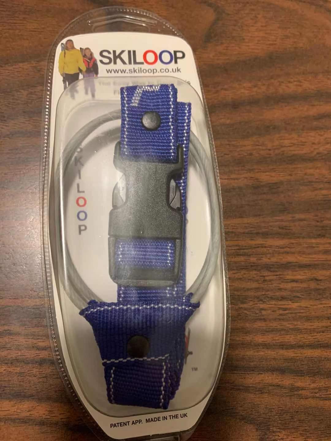 SKILOOP SKI CARRIER BLUE THE EASY WAY TO CARRY SKIS 2 packs