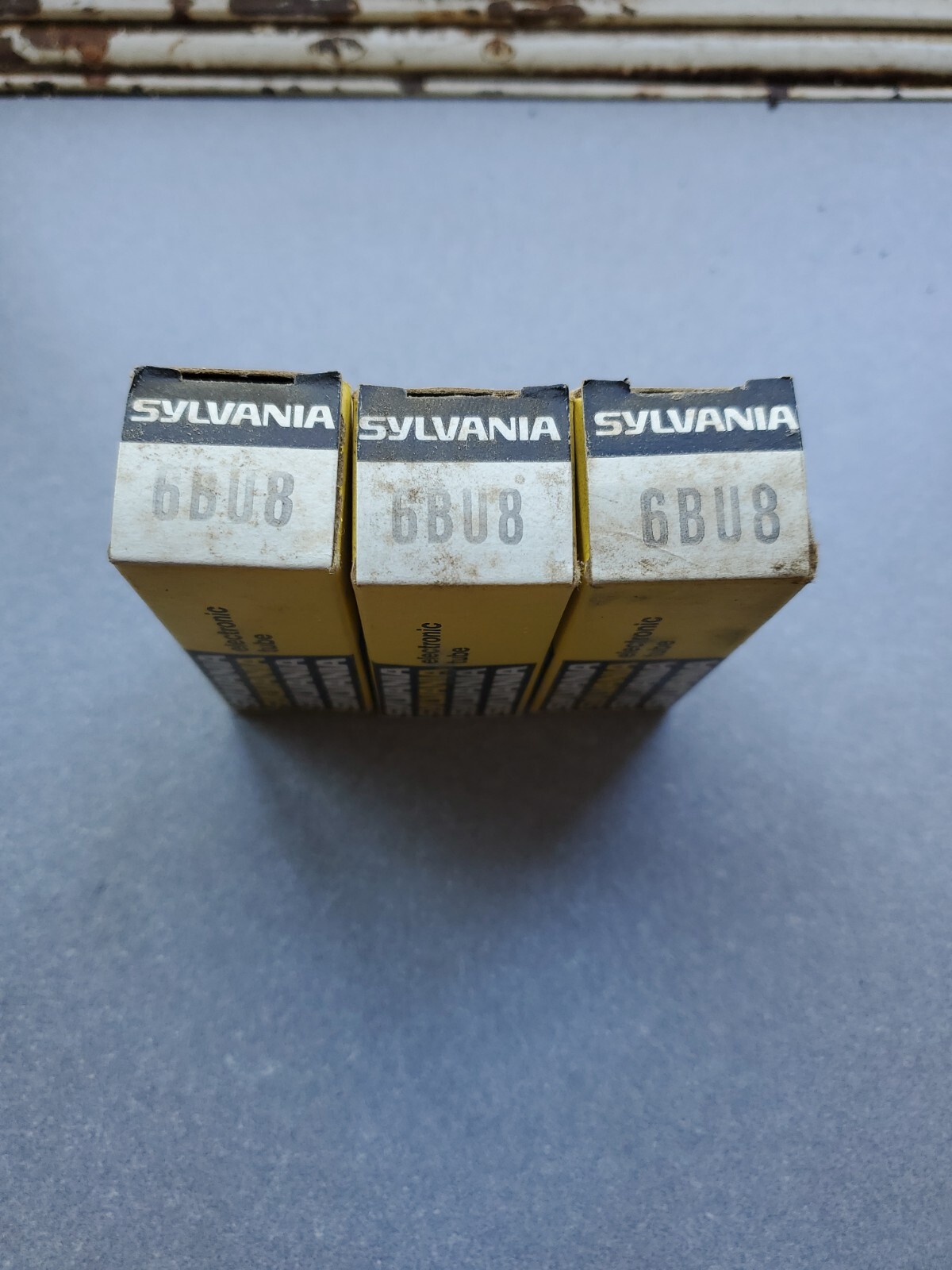 Sylvania 6BU8 Vacuum Tubes Made In USA NOS Lot Of 3 +Box