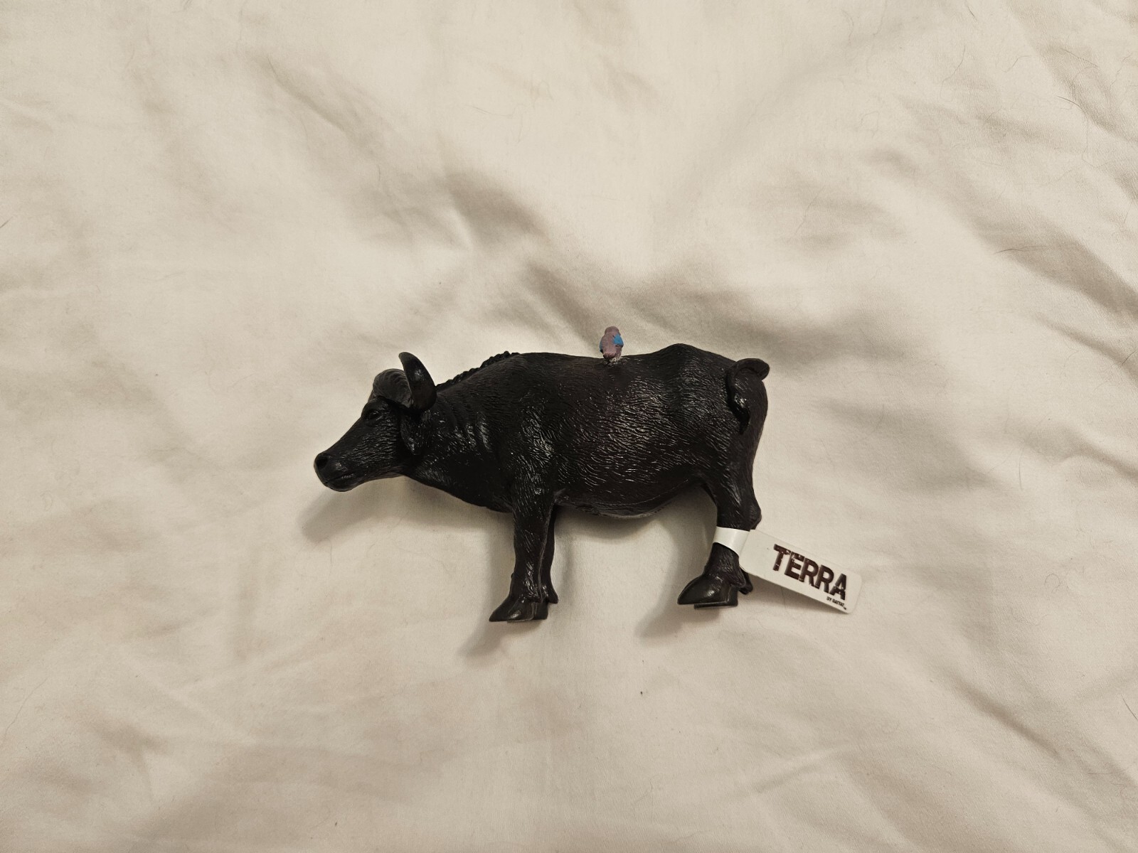 Terra by Battat Water Buffalo with Bird on Back New with Tag