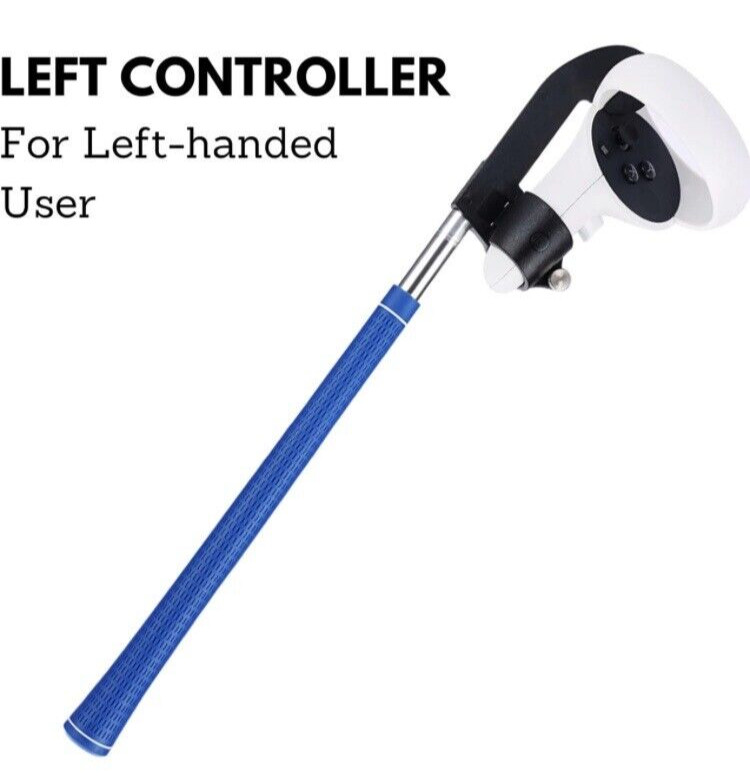 VR Golf Putter Grip Extension Handle for Oculus Quest 2 Right & Left Controllers