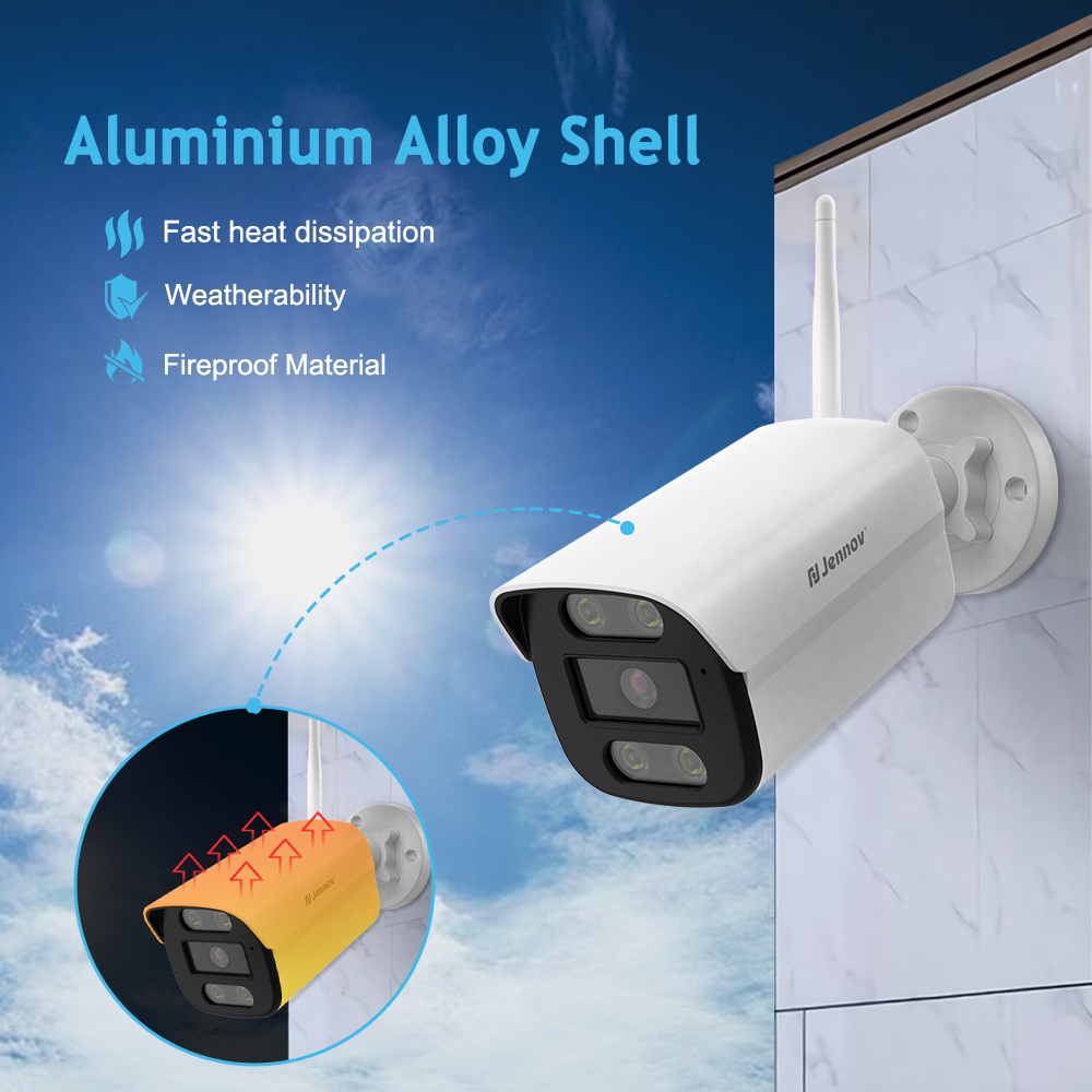 IP Camera Security System Wireless NVR Outdoor 10CH Audio Night 5MP CCTV Home