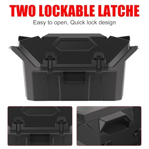UTV Rear Cargo Storage Box for Polaris RZR PRO XP/XP4, Water Resistant 42QT