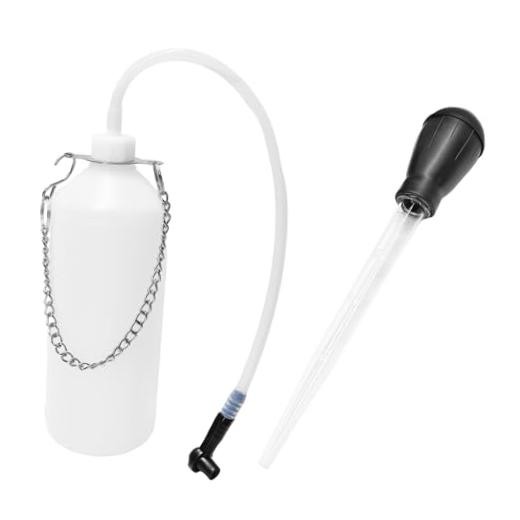 Brake Bleeder Kit, Auto Brake Fluid Service Kit with 1L Bleeder Bottle & 30ml