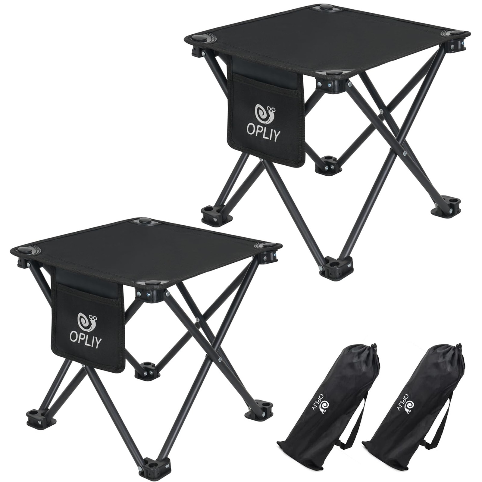 Camping Stool 2 Pack,13 Inch Portable Folding Stool for Outdoor Gardening and...