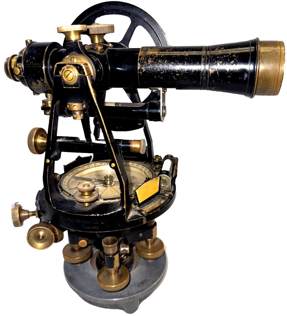 T. Cooke & Sons TRANSIT Theodolite with Original CASE+ STAND London 1855  #13466