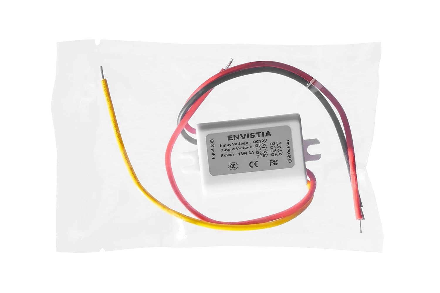 Waterproof 12V to 5V Converter Module with Overload Protection - 3A Output
