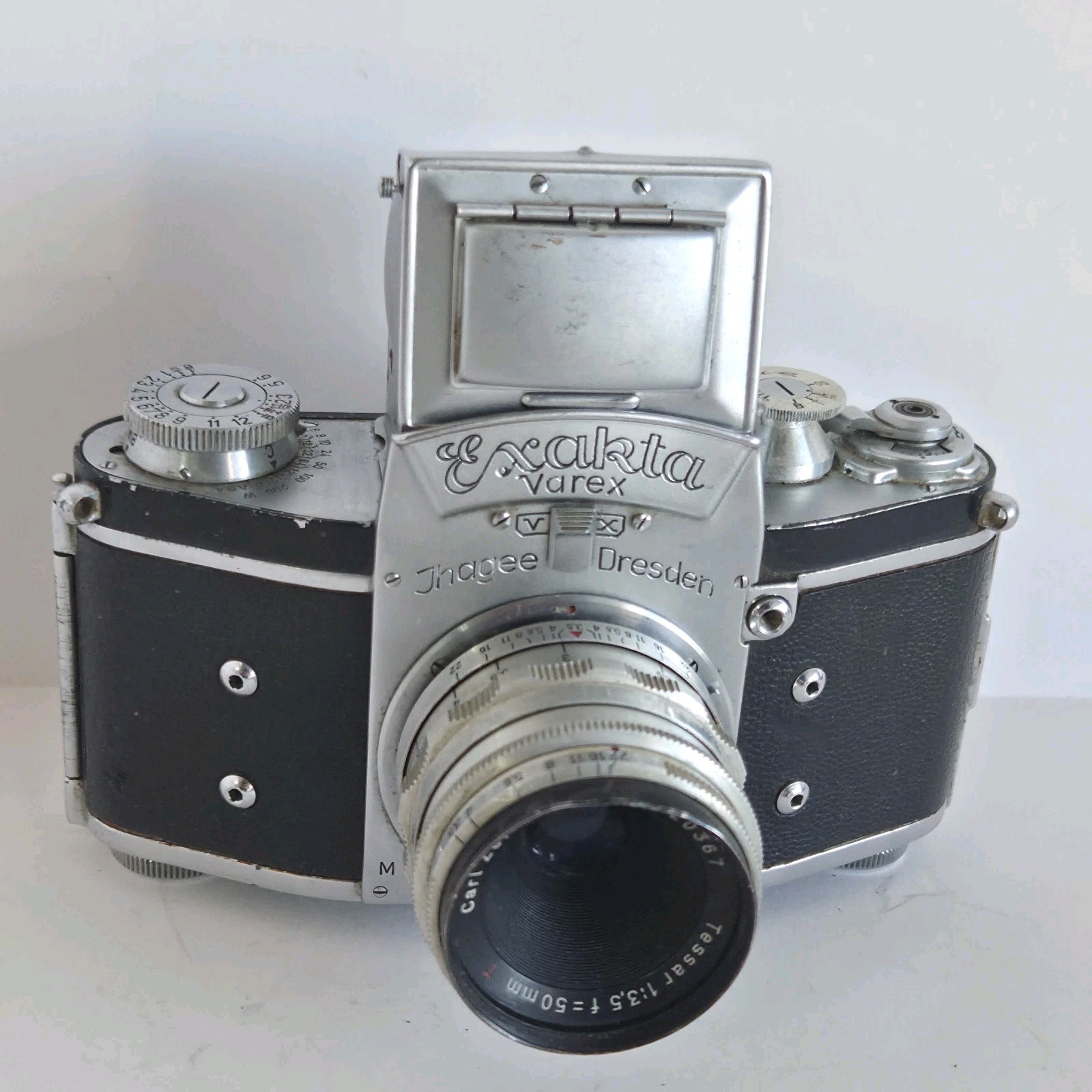 Exakta Varex VX Ihagee Dresden Vintage 35mm W/ Carl Zeiss Jena NR. 50mm Tessar