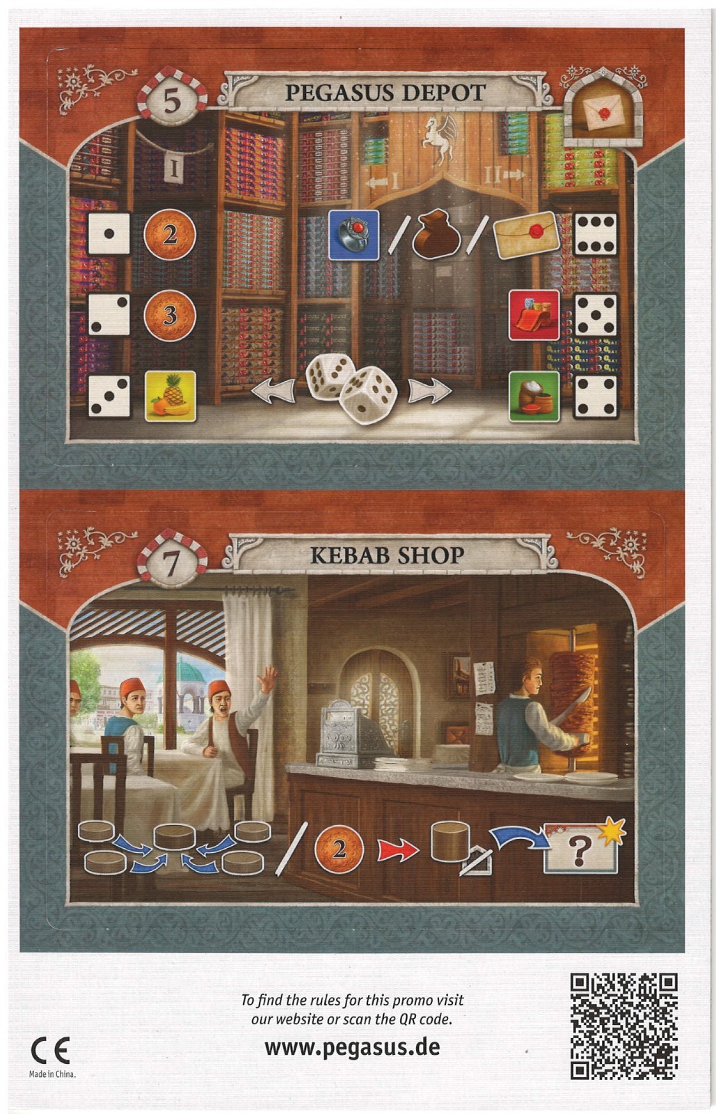 Istanbul Big Box: The Depot and Kebab Shop [Mini-Expansion] Pegasus Spiele - NEW