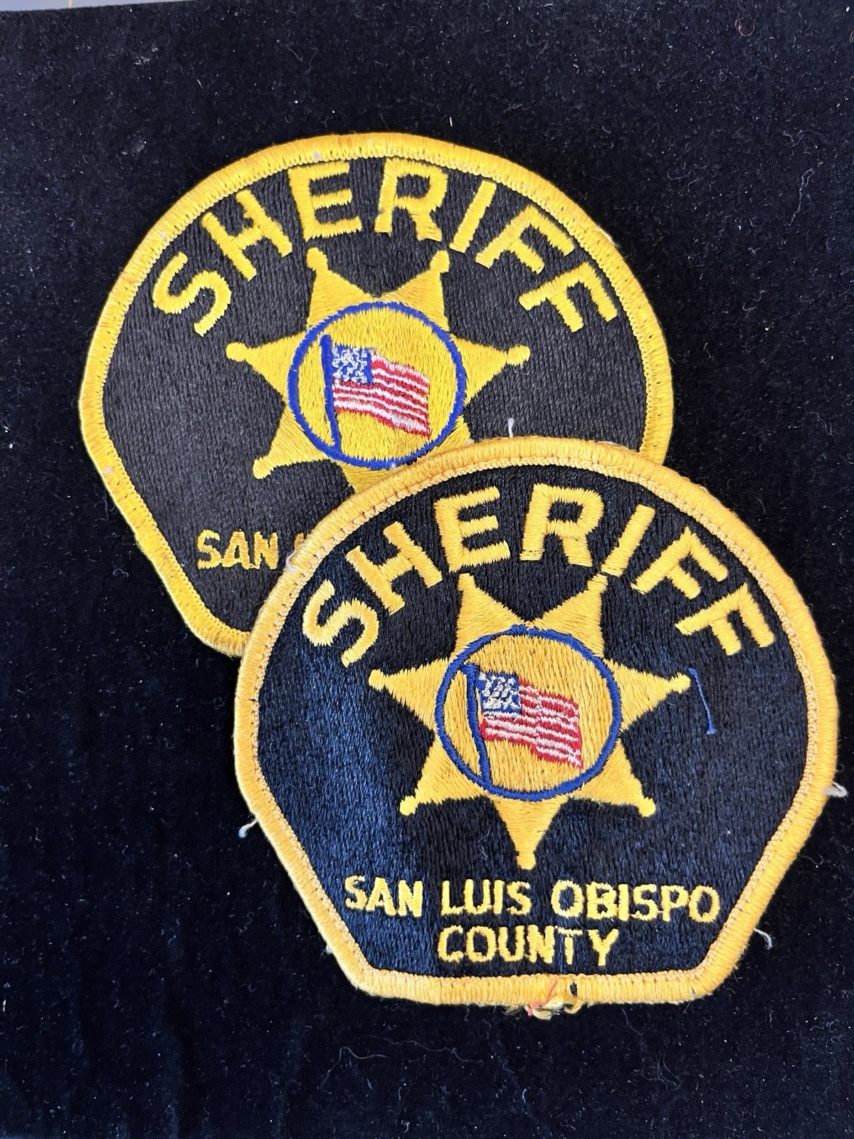 Pair Old San Luis Obispo  County Sheriff State California CA police SLP2