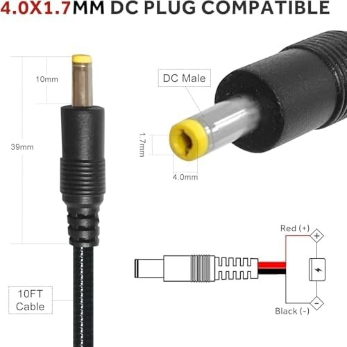 2 Pcs Durable Chew-Resistant Power Cable for Trail Cameras, Compatible with Tact
