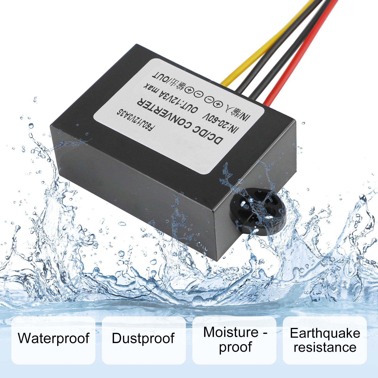 DC Voltage Regulator Buck Converter DC 20-60V To 12V 3A 36W Step Down Reducer US