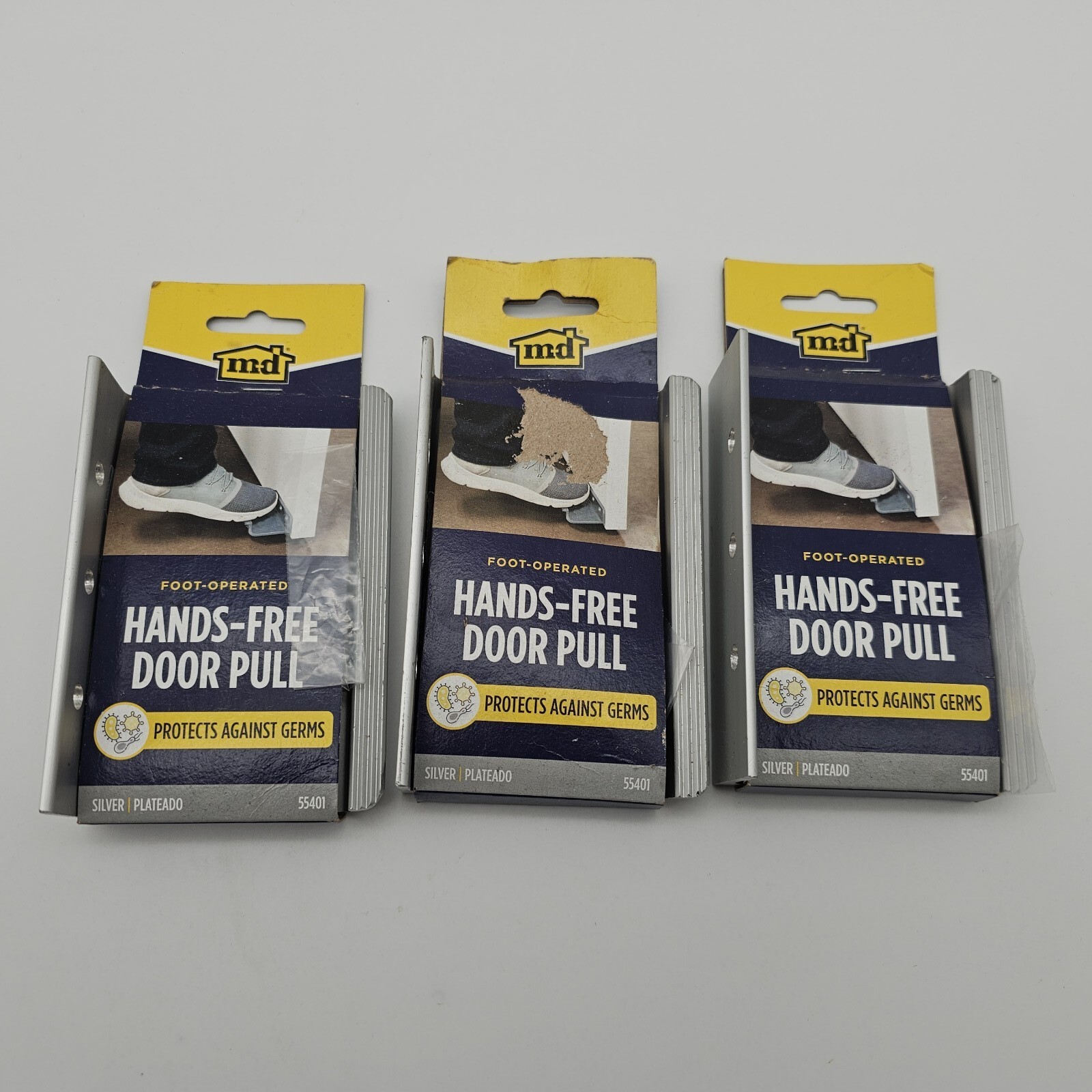 MD 55401 Foot Operated Hands Free Door Pull Hardware For Businesses & Bathrooms