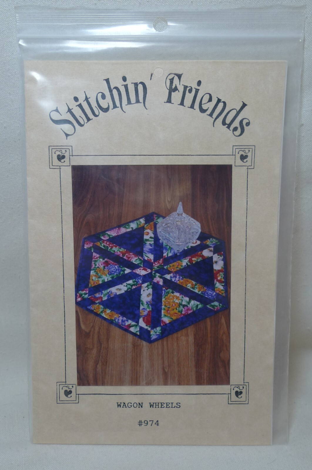 Stitchin' Friends WAGON WHEELS #974 Tablemat Pattern New/uncut