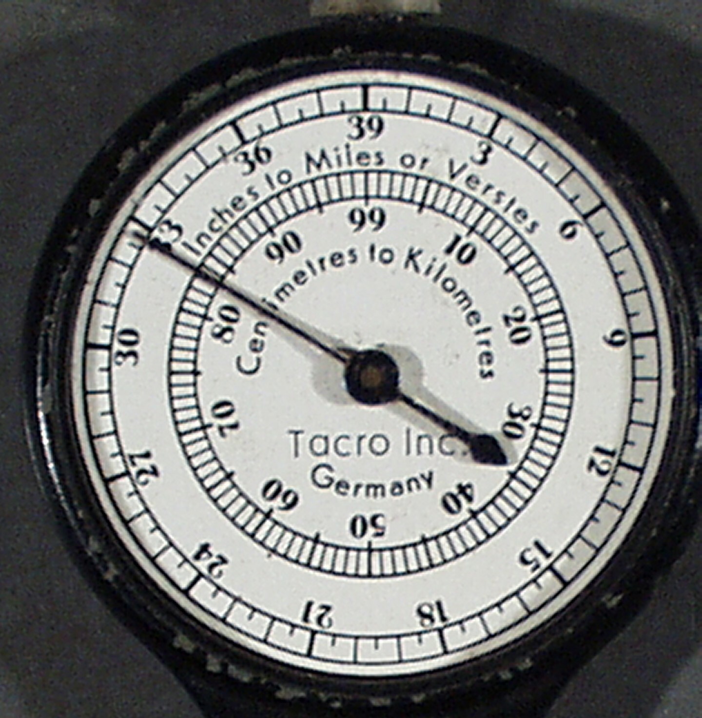 VINTAGE TACRO INCHES TO MILES OPISOMETER COUNTER DISTANCE TOOL, GERMANY