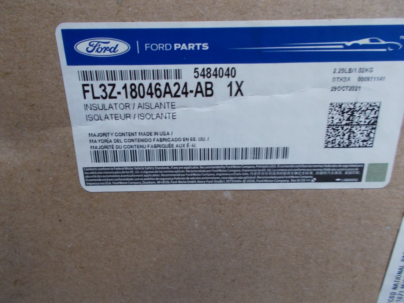 New Ford OEM Right Side Dashboard Insulator Panel FL3Z-18046A24-AB