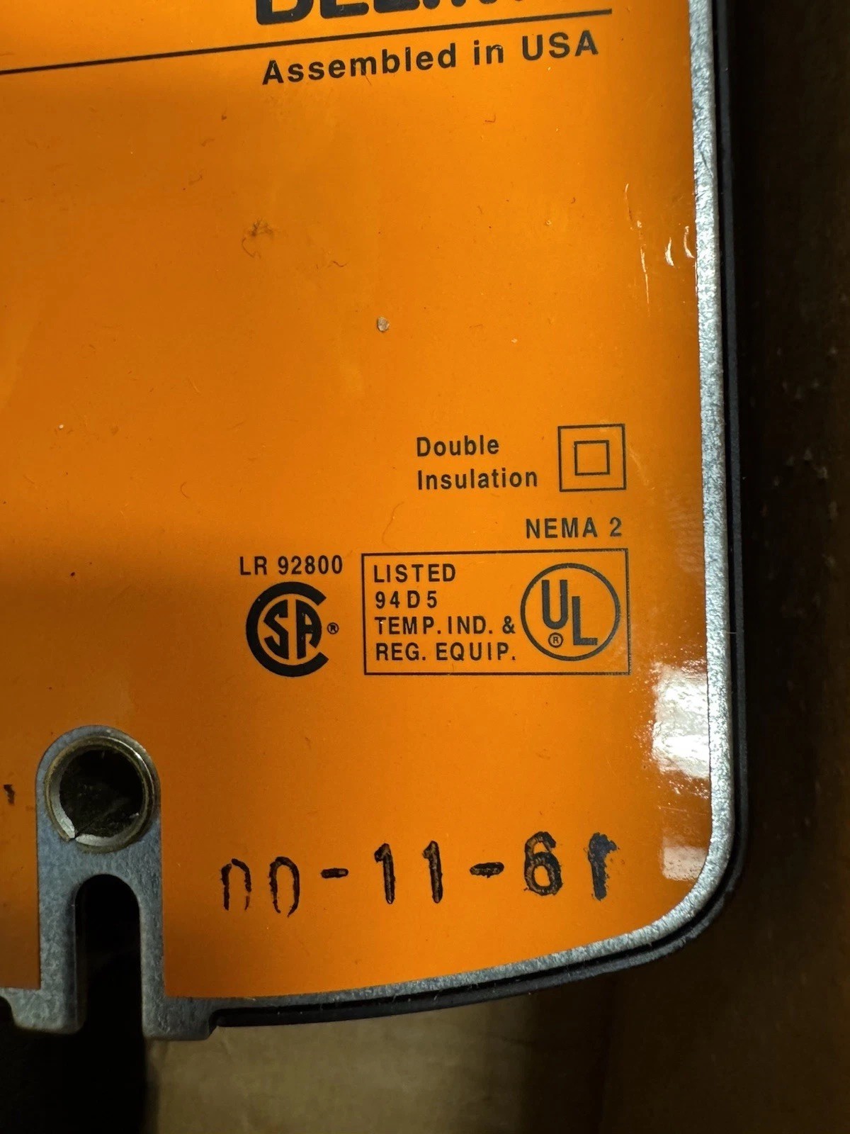 Belimo LF120-S. Spring Return Damper Actuator New