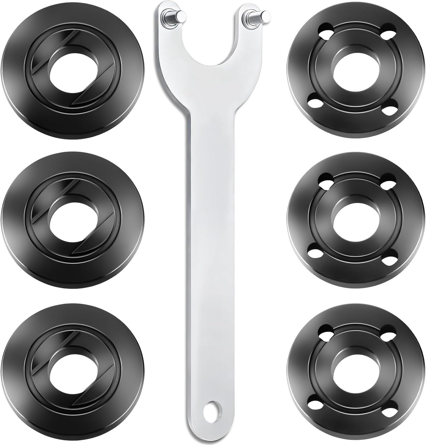 7PCS Angle Grinder Nut Flange Wrench Metal Lock Nut 5/8-11 Replacement