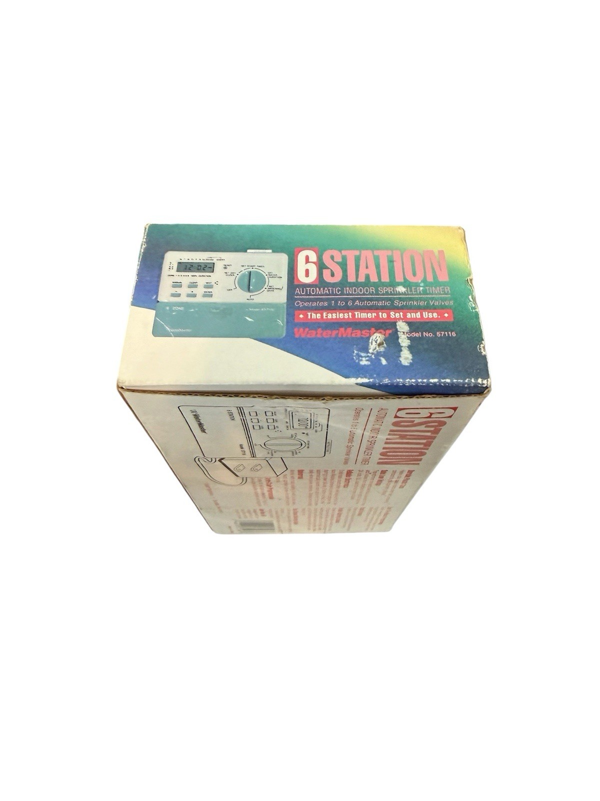 WaterMaster Orbit 6 Station Automatic Indoor Sprinkler Timer Model 57116 NOS