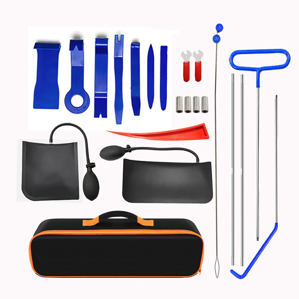 22 PCS Emergency Auto Tool Window-Car Door Universal Kits Inflatable US