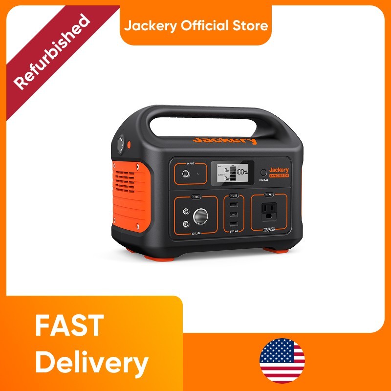 Jackery Refurbished Explorer 500 Portable Power Station,508Wh Battery