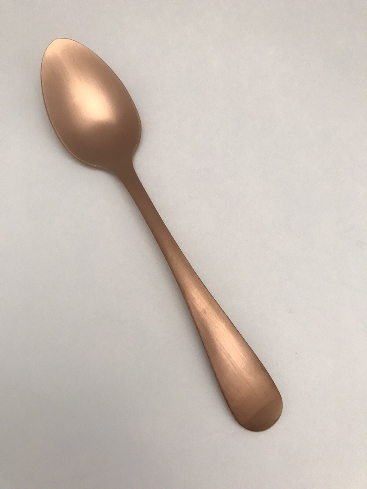 Better Homes & Garden ALDER Stainless Rose Gold Rnd Tip PLACE SOUP SPOON 7”NEW