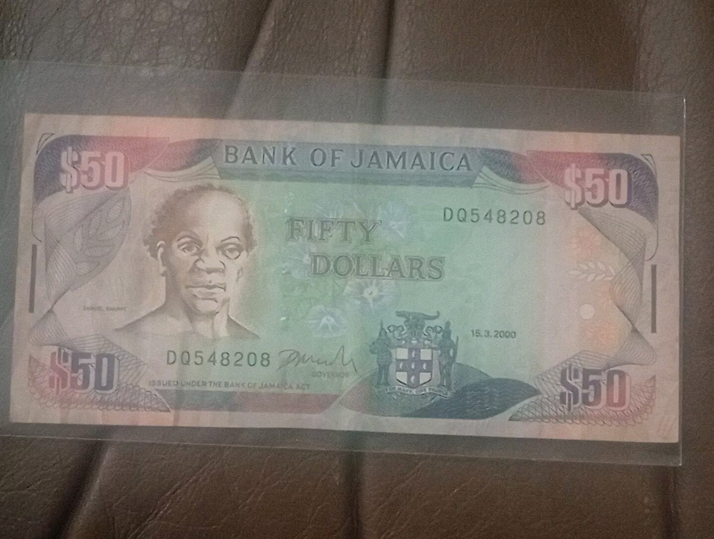 $50 Banknote 2000Bank Of Jamaica