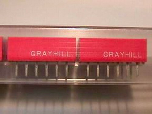 10 Grayhill 76RSB06 Recessed Rocker Dip Switches
