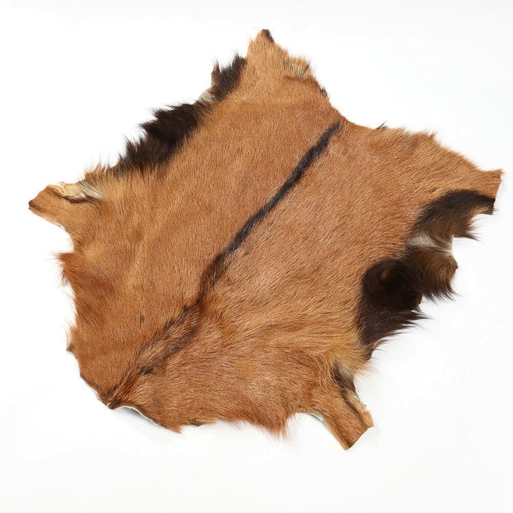 3 Pieces Real Goat Hide Skin Fur Pelt Rug Tanned Leather Clothing Accessories