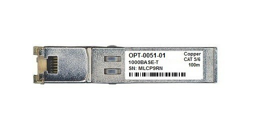 F5 networks OPT-0051-01 compatible 1000BASE-T SFP-T RJ45 copper 100m length