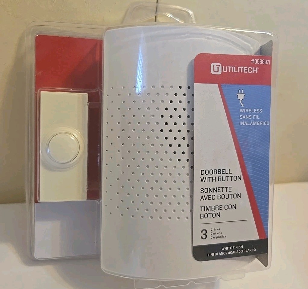 Utilitech Wireless Doorbell #0568971 New