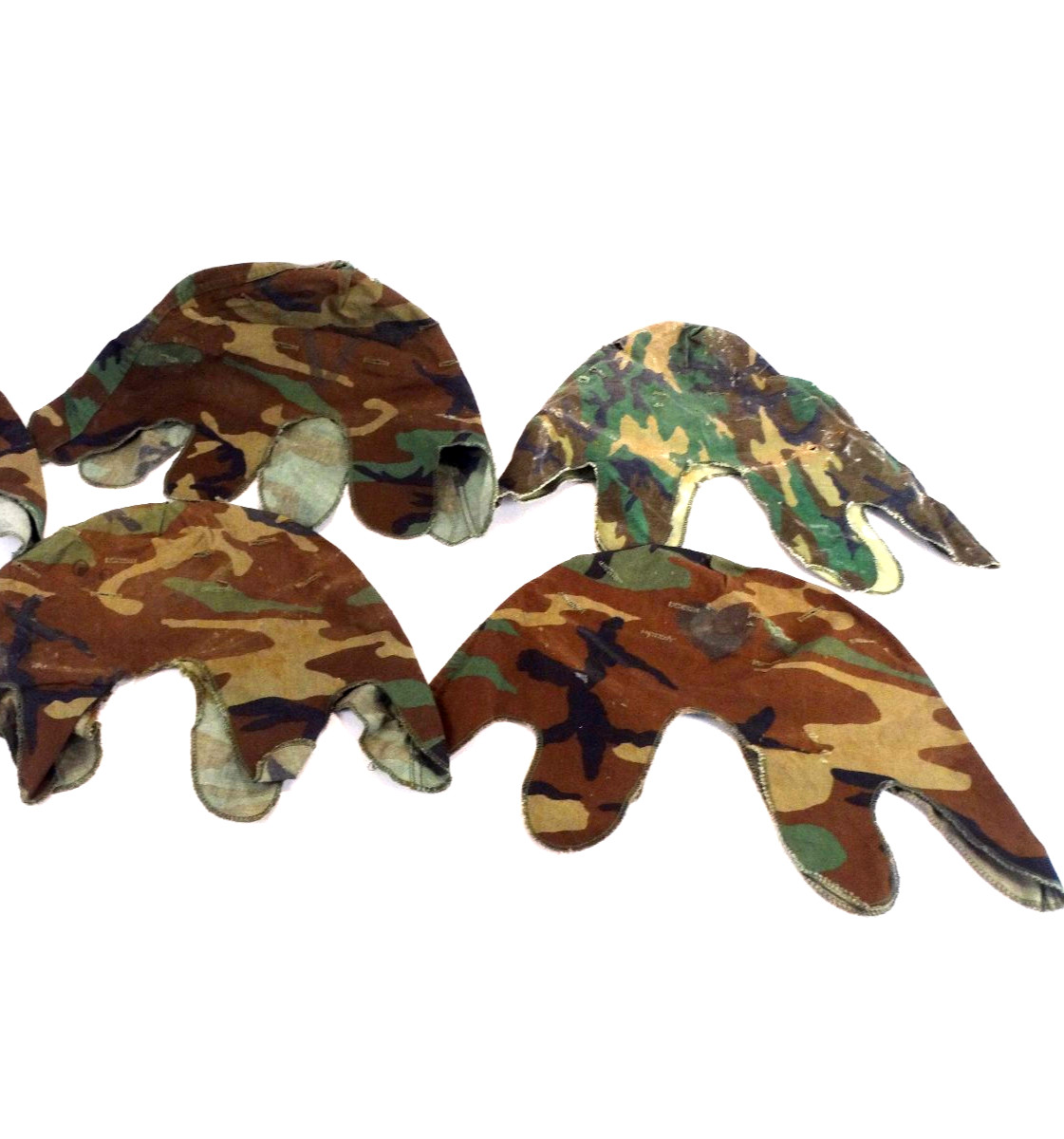 US Army M1 Woodland Camouflage Helmet Covers (lot of 4)