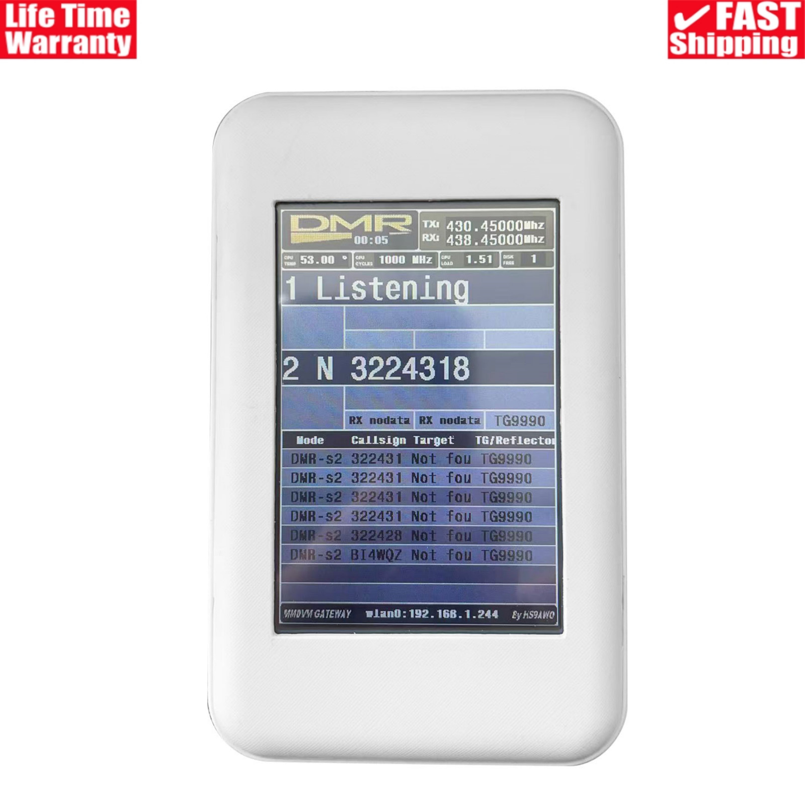 UHF VHF Duplex MMDVM Hotspot NanoPi Duo2 Shell for Pi-Star/C4FM/DMR/DSTAR P25