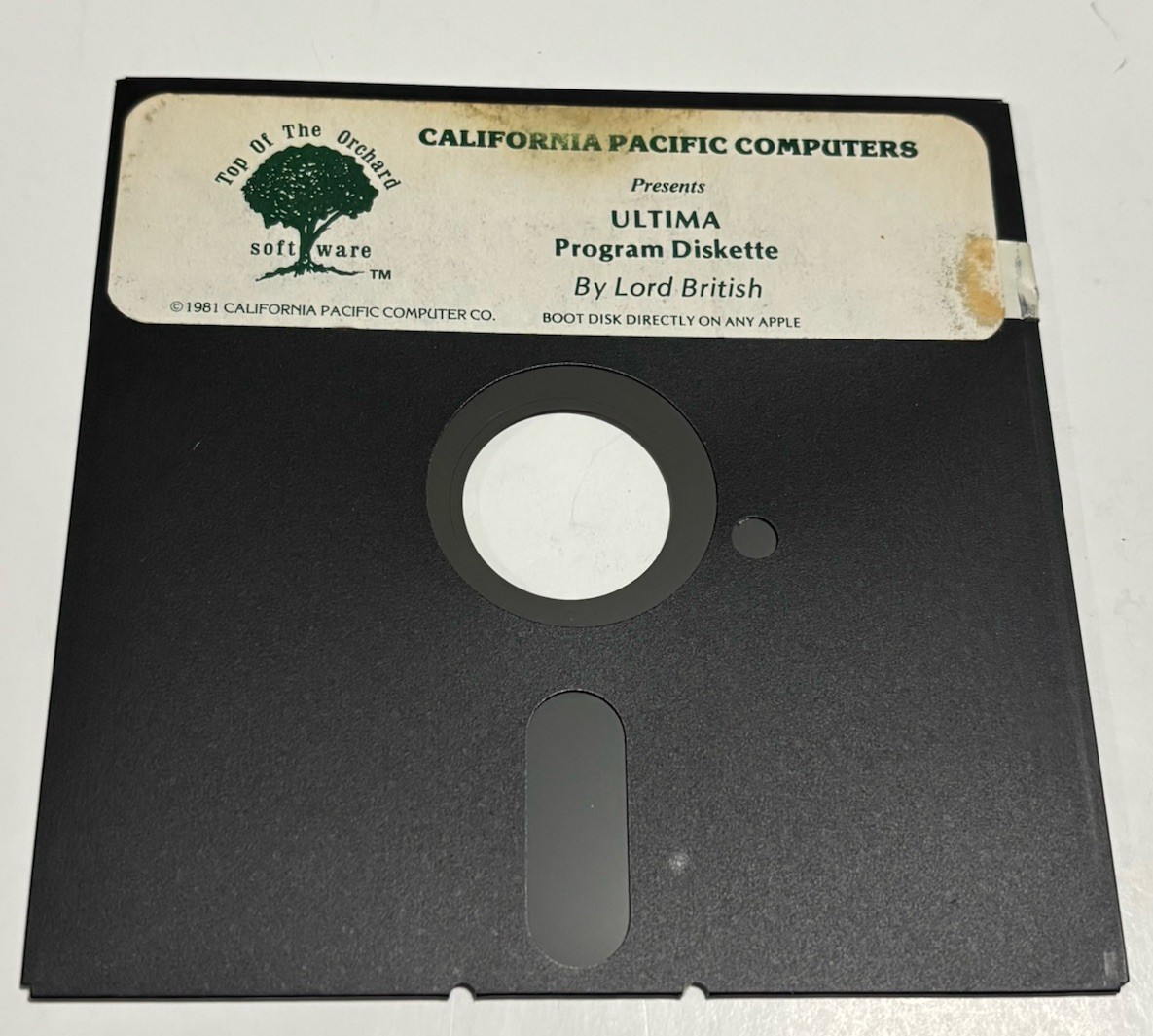 ULTIMA - California Pacific Computer Co. - 1981 / Apple II, 5 1/4” Floppy, RARE