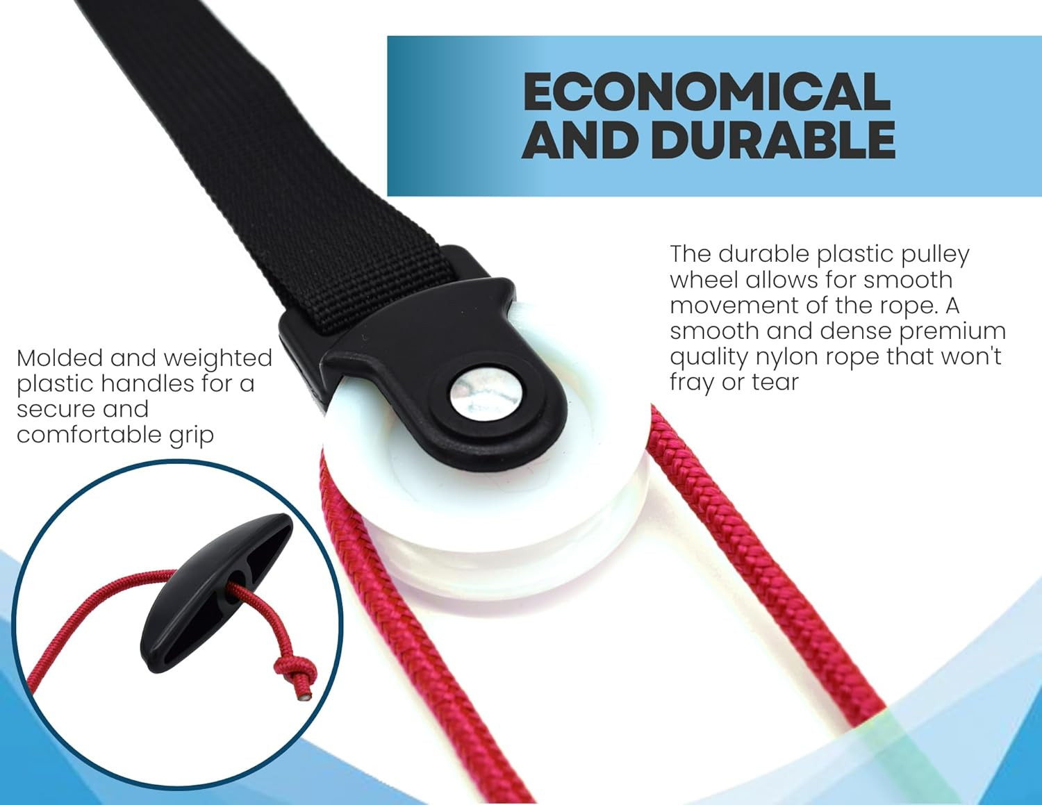 Shoulder Pulley for Physical Therapy with Exercise Guide - Improves Shoulder Str