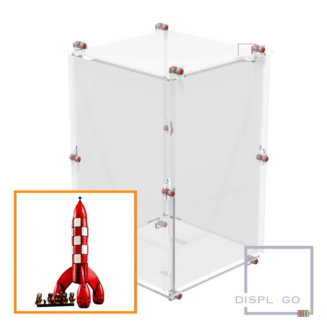Display Case for Tintin™ Moon Rocket LEGO® #21367