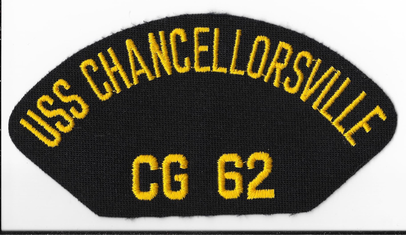 United States Navy USS Chancellorsville CG 62 Hat Patch V6