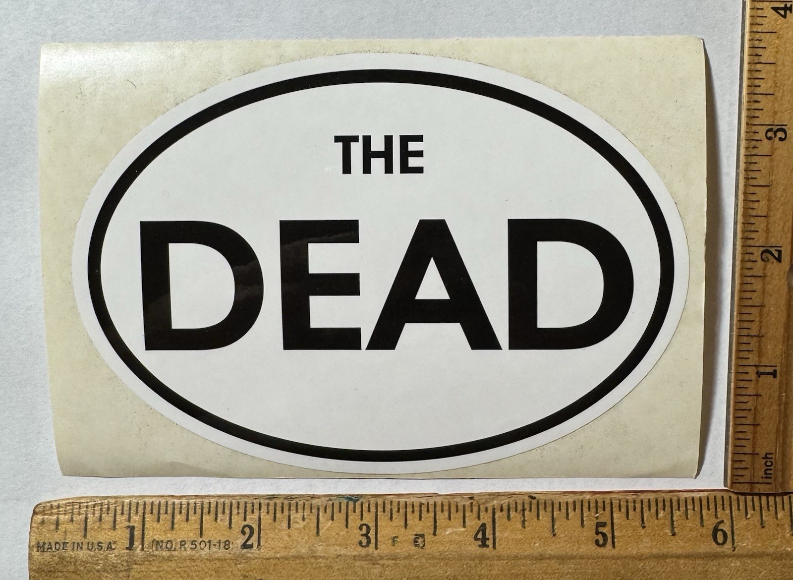 Vintage 1990s Grateful Dead The Dead 5” x 3.5” Decal Sticker Rock Band Music