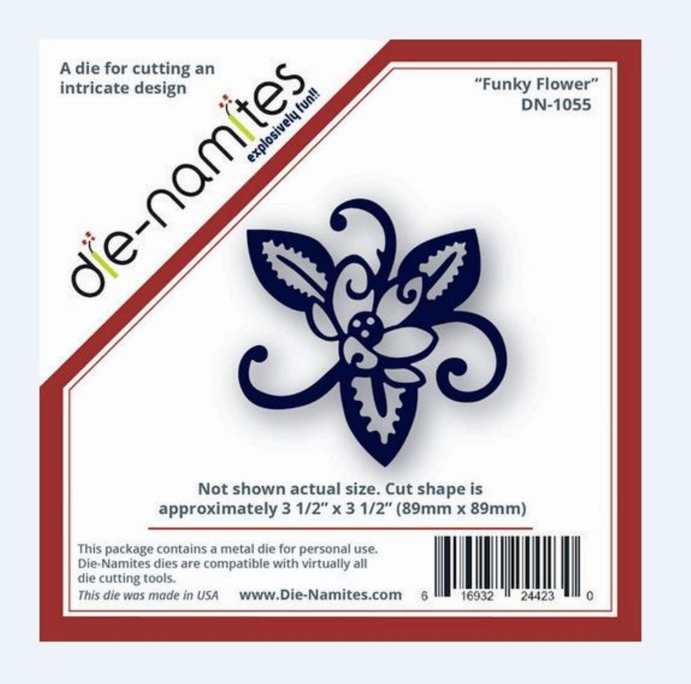 NEW - Die-Namites Die Intricate Design ~ Funky Flower DN-1055 Venus
