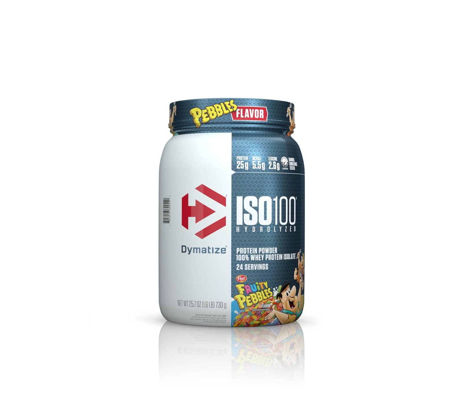 Dymatize ISO100 Hydrolyzed Whey Protein Powder, Fruity Pebbles 1.6lb. Exp. 10/26