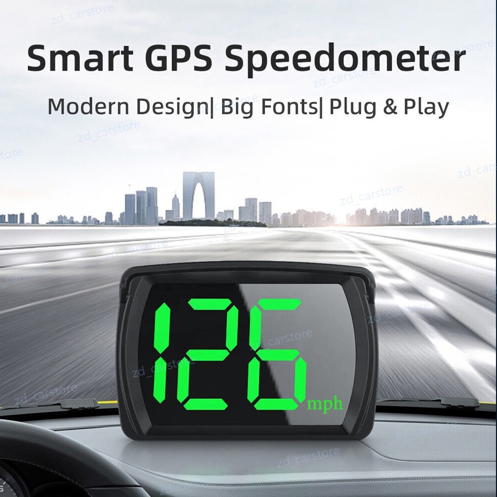 2X GPS Digital Speedometer Car Truck Motorcycle Head Up Display Odometer HUD MPH