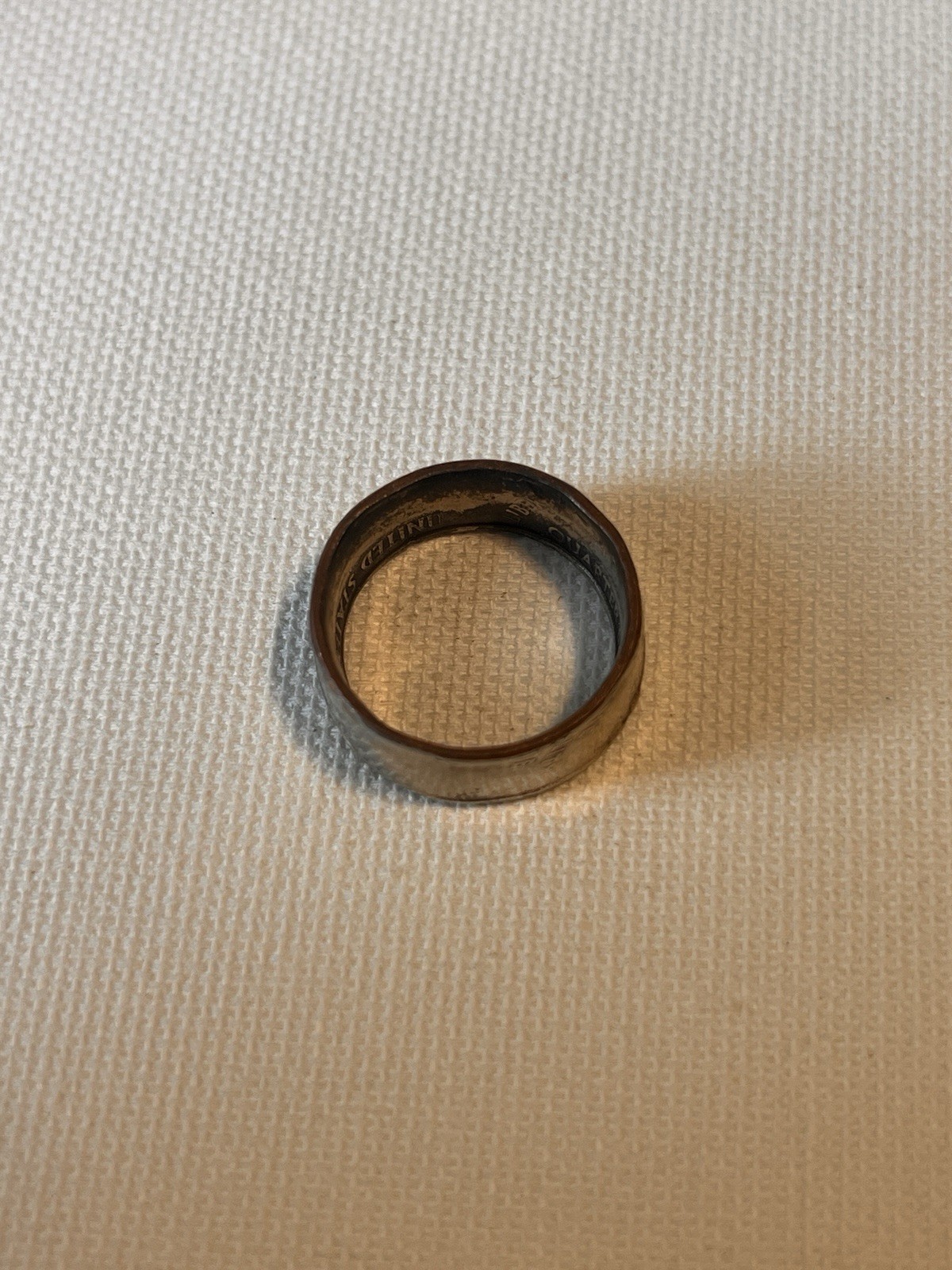 Handmade Wyoming Quarter Ring Size 6