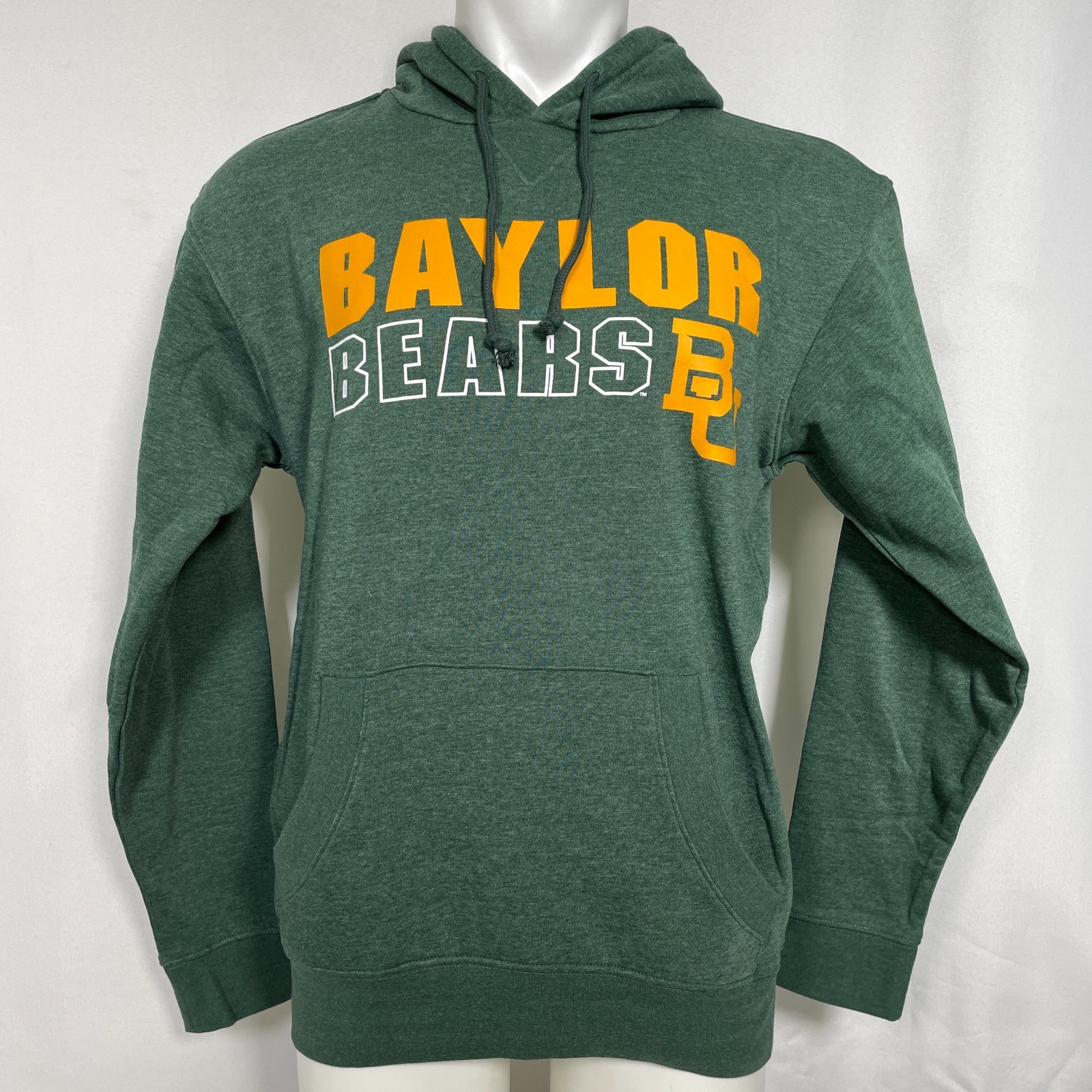 Baylor Bears NCAA Heather Green Campus Hoodie Sweatshirt NWT