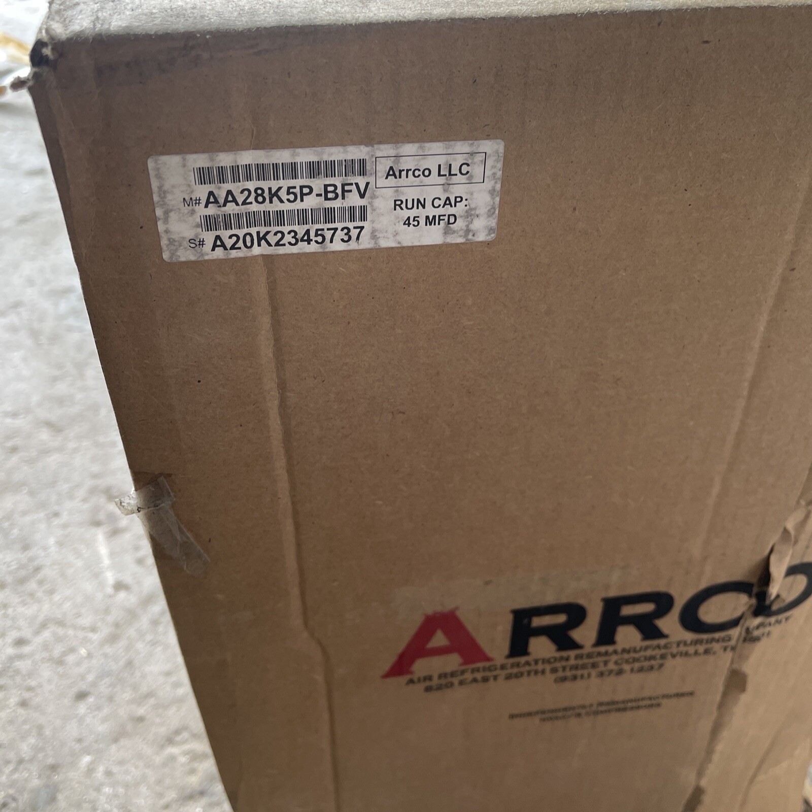 AA28K5P-BFV Compressor Remanufactured by Arrco