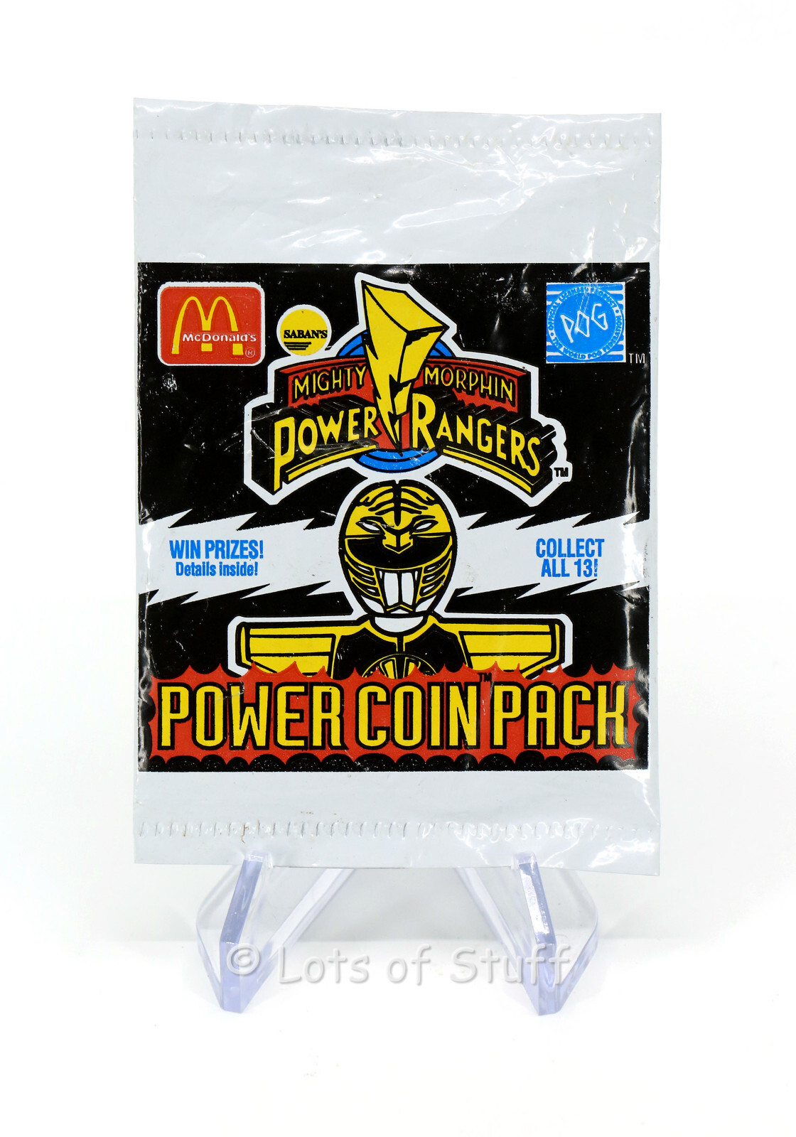 McDonalds Mighty Morphin Power Rangers Power Coin Pack Sealed Package POG 1994