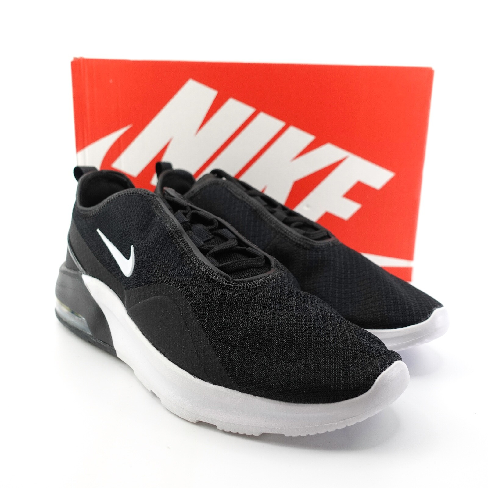 Nike Air Max Motion 2 Black White Womens Athletic Shoes AO0352 007 7.5 8 8.5 9