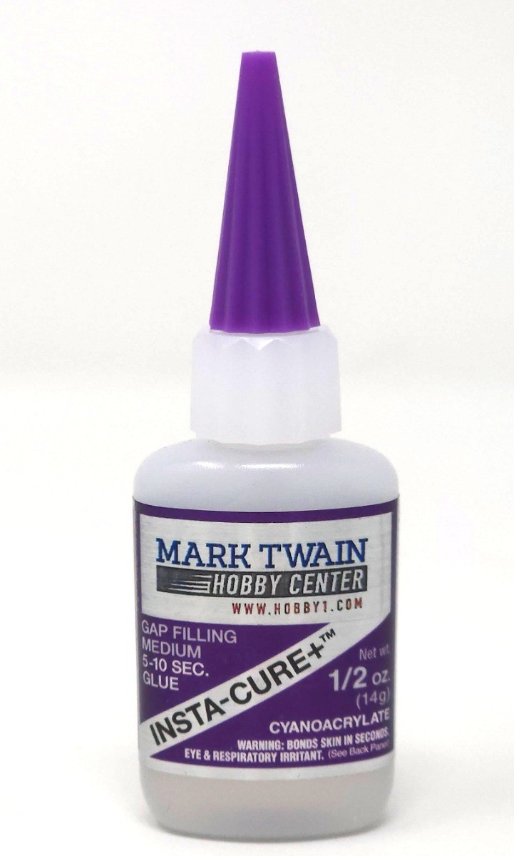 Mark Twain Hobby Insta-Cure + (Gap Filling) Glue 1/2oz