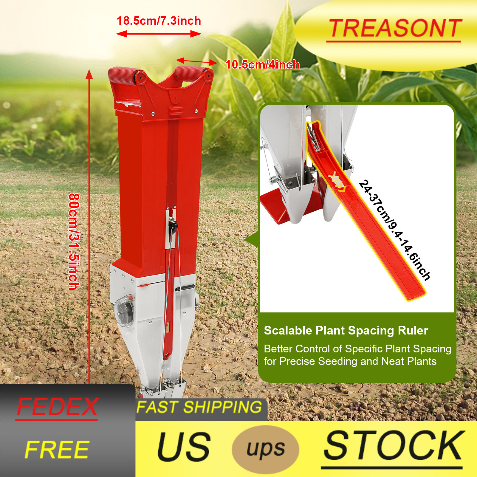 Manual Vegetable Seeder Fertilizer Tool Garden Planter Corn Peanut Corn Planter