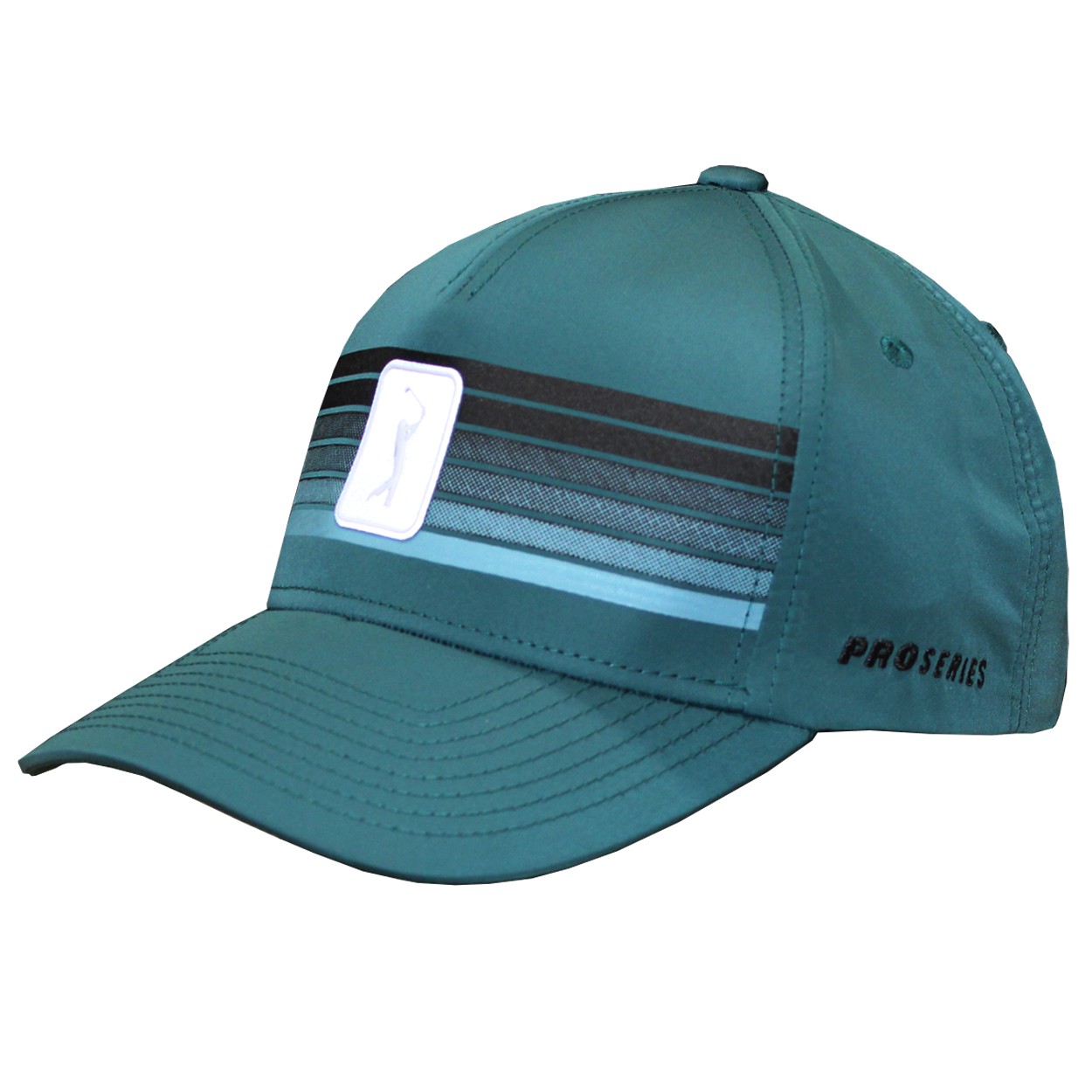 PGA Tour Men's Printed Stripe Adjustable Golf Hat, Brand New
