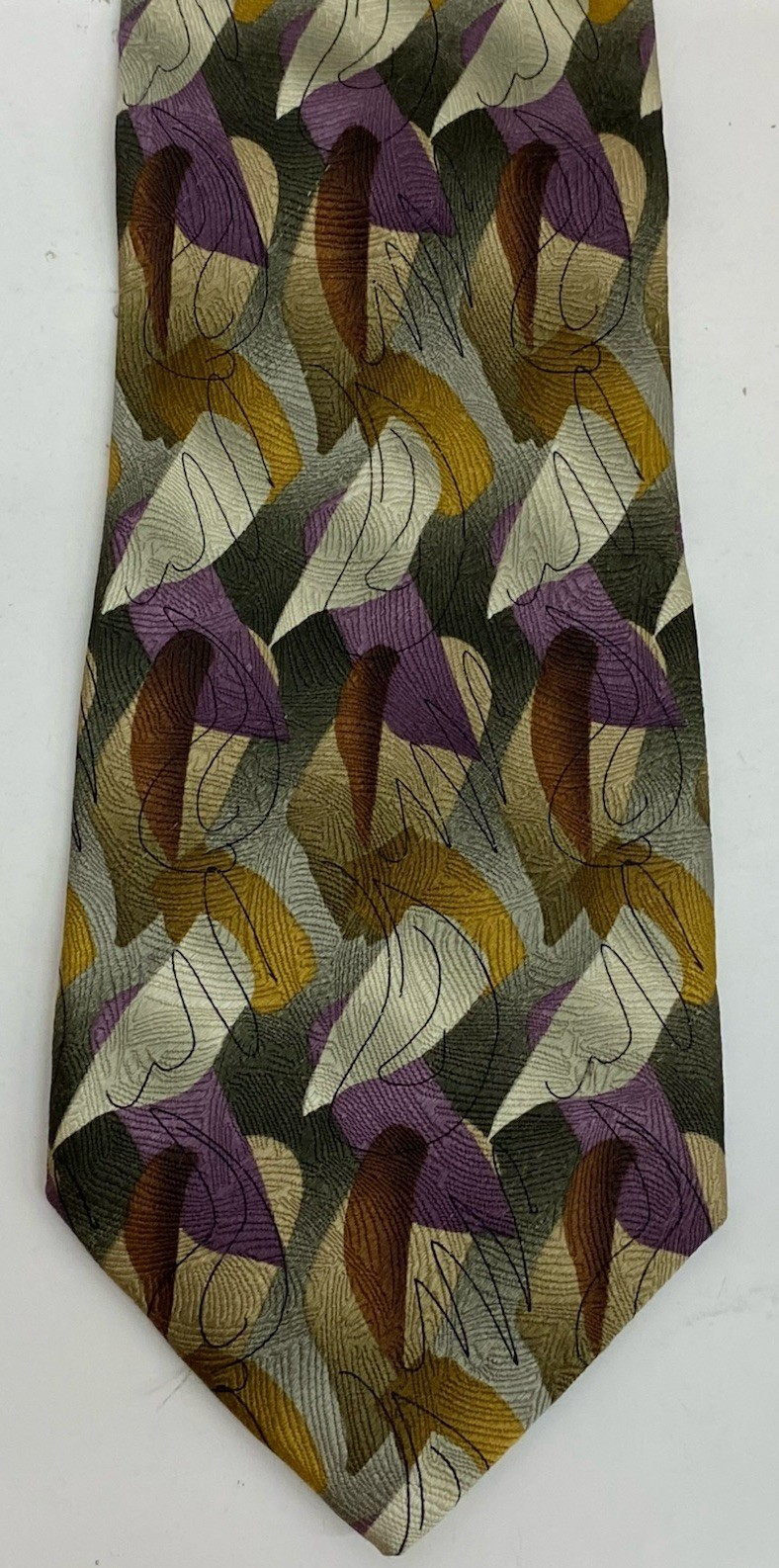 J Garcia Tie “California Mission” Collection Fifteen 100%-Silk 1996 Vintage MINT